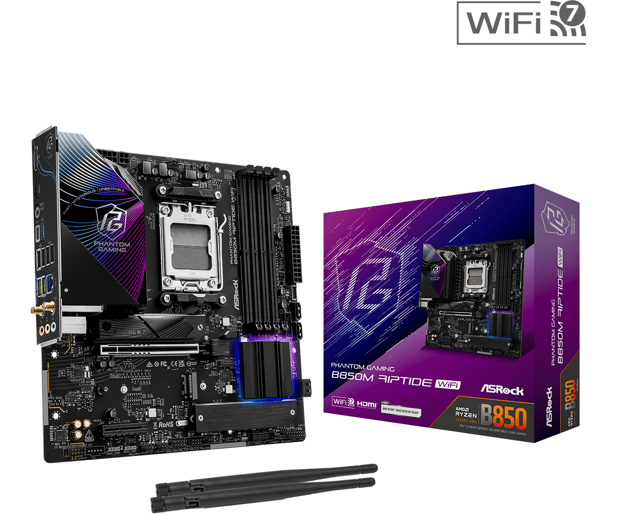 ASROCK B850M Riptide WiFi Nieu - X870E Atx Motherboard recensie en prijs